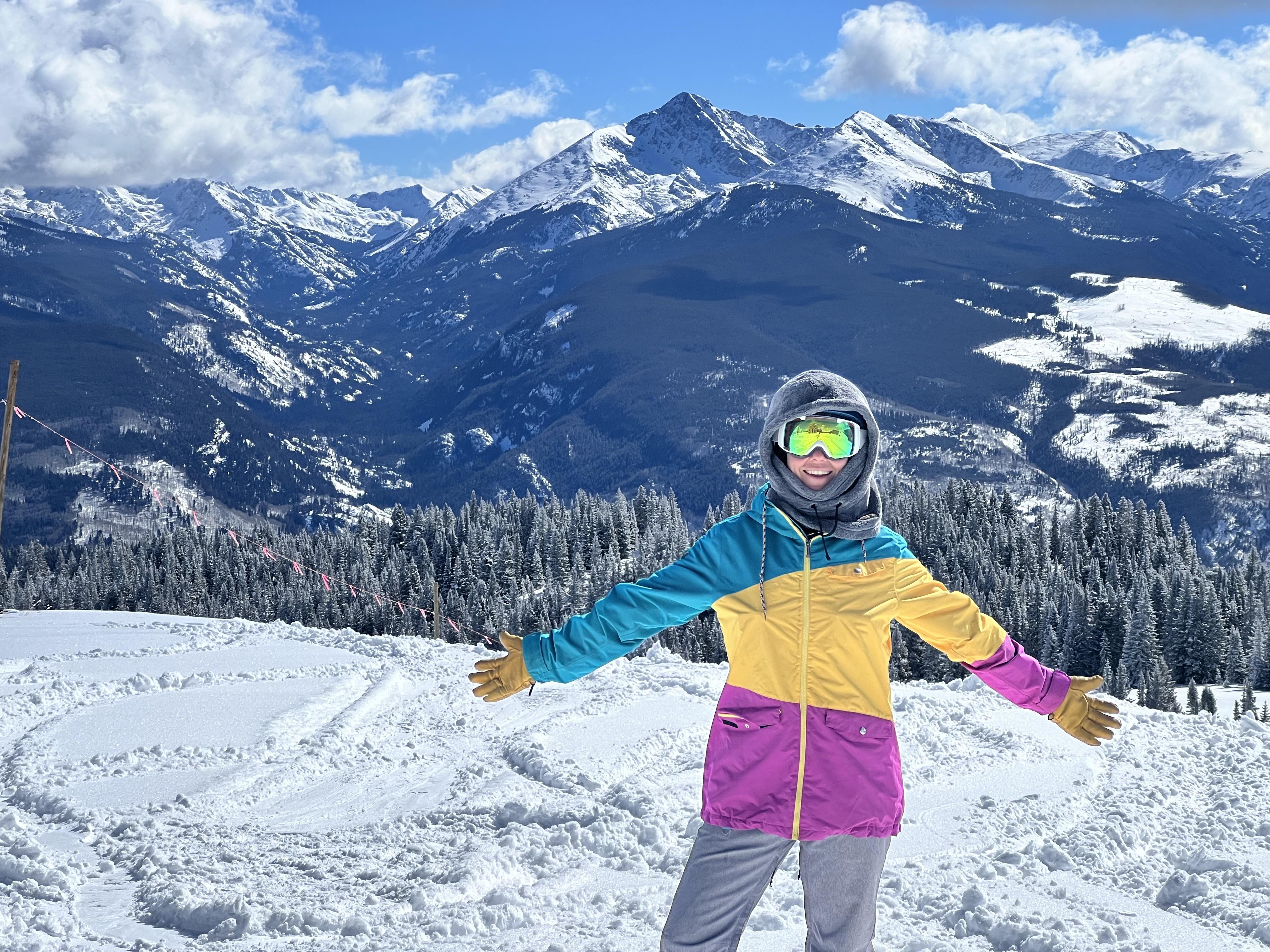 Taking a snowboarding class with CMU